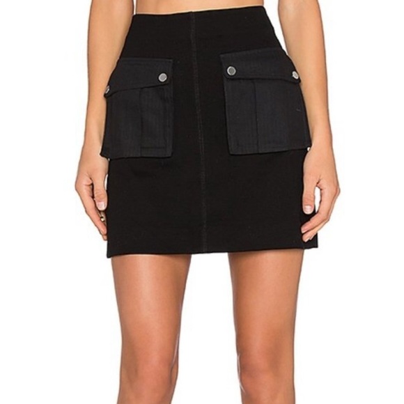 Marc by Marc Jacobs skirt black front pocket detail size small skirt - Picture 12 of 12